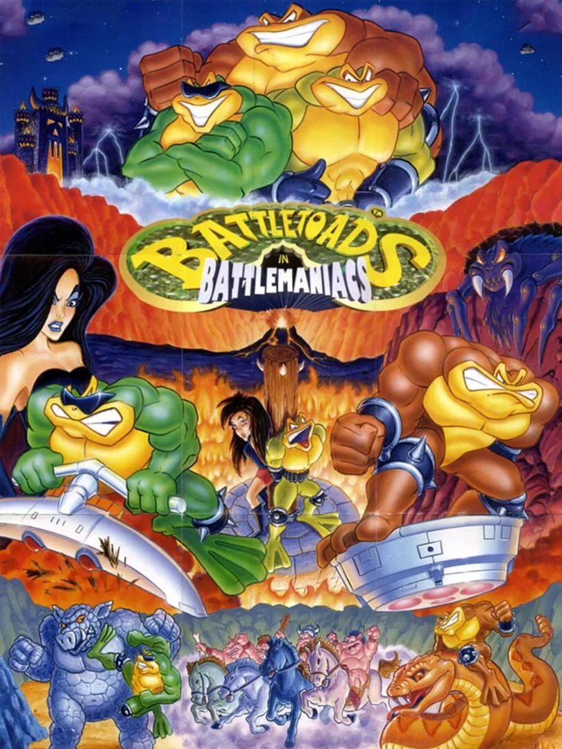 Battletoads In Battlemaniacs — cover